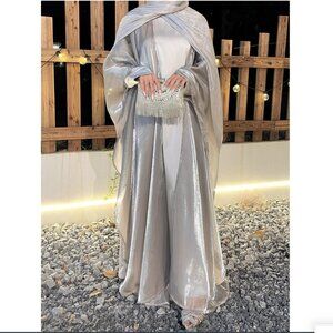 VITABAYA Organza Minimalist Set - Gray + FREE MATCHING SCARF